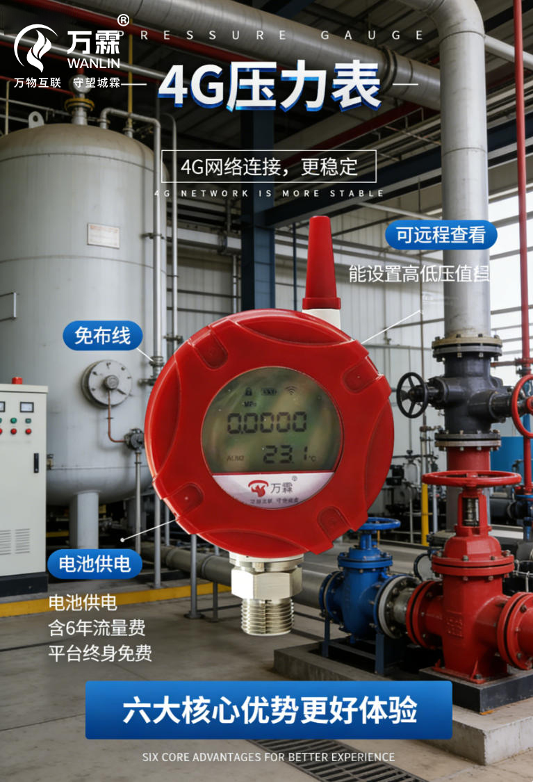 工业压力监测“神器天团”：4G家族来救场！
