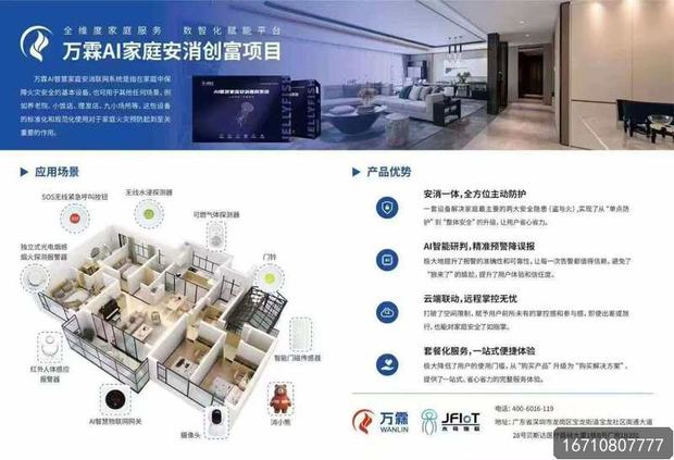 万霖厨房离人报警器应用
