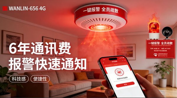 北京通州区电子厂房万霖无线火灾声光报警器应用
