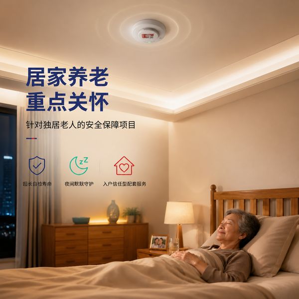 赣州高龄老人家庭居家养老心理慰藉 赣州高龄老人家庭万霖智慧消防应用