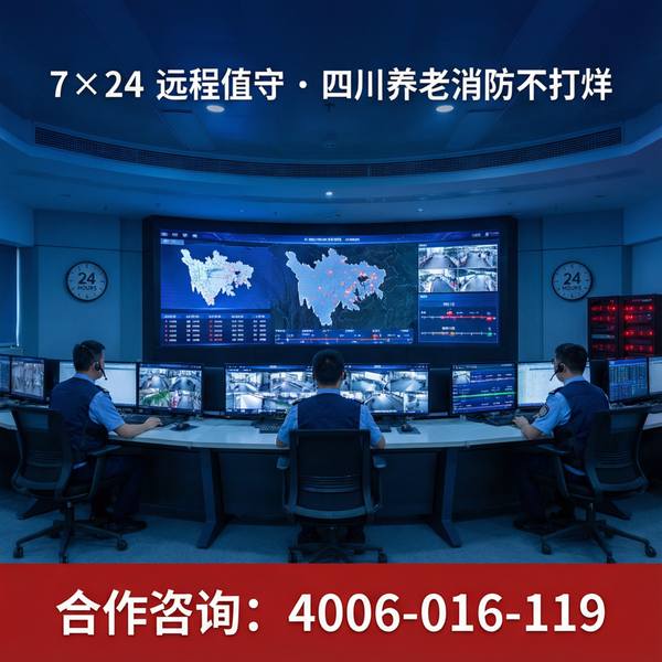 广元旺苍县区域性养老服务中心远程操控消防主机:万霖4G远程传输模块7x24小时值守案例 广元旺苍县万霖养老机构智慧消防应用