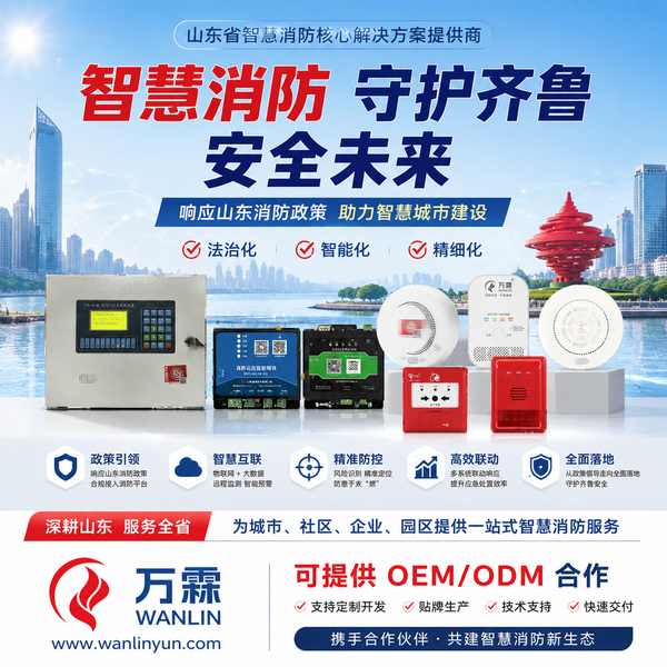 济南消防水系统监测与智能消防水炮 济南消防用水与水炮设备产品实拍 — 智慧消防设备场景