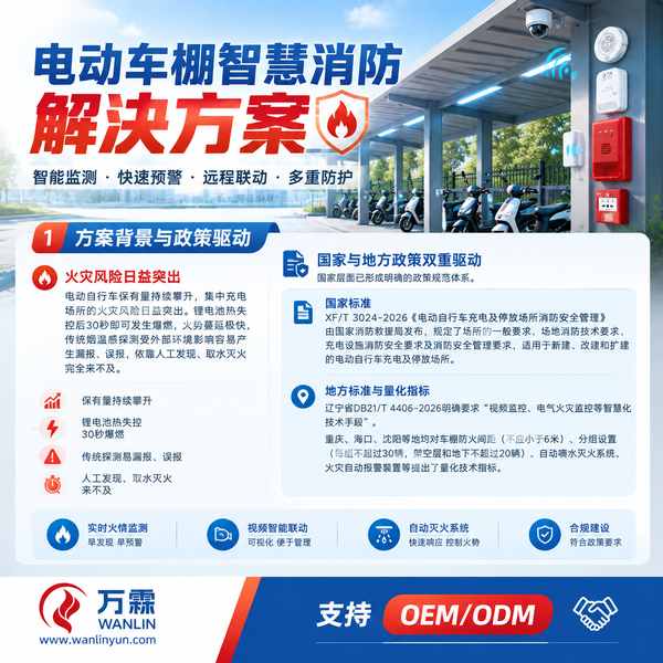 四川成都武侯晋阳街道电动车棚智慧消防