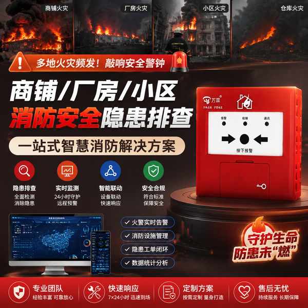 中山工业园区4G烟感报警器哪家好?万霖源头厂家方案
