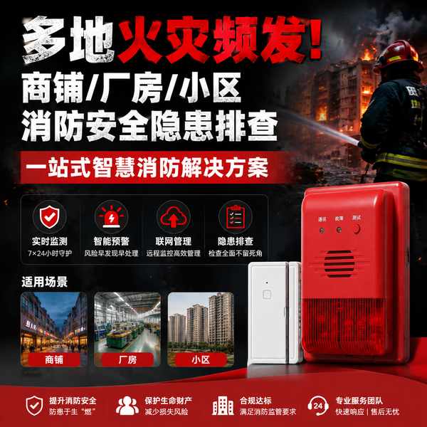 长沙高层住宅智慧消防消防水压监测哪家强?万霖全场景方案